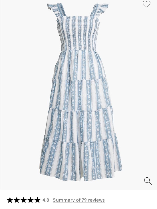 J. Crew Dresses & Skirts - J. Crew Blue & White Striped Smocked Tiered Maxi Dress